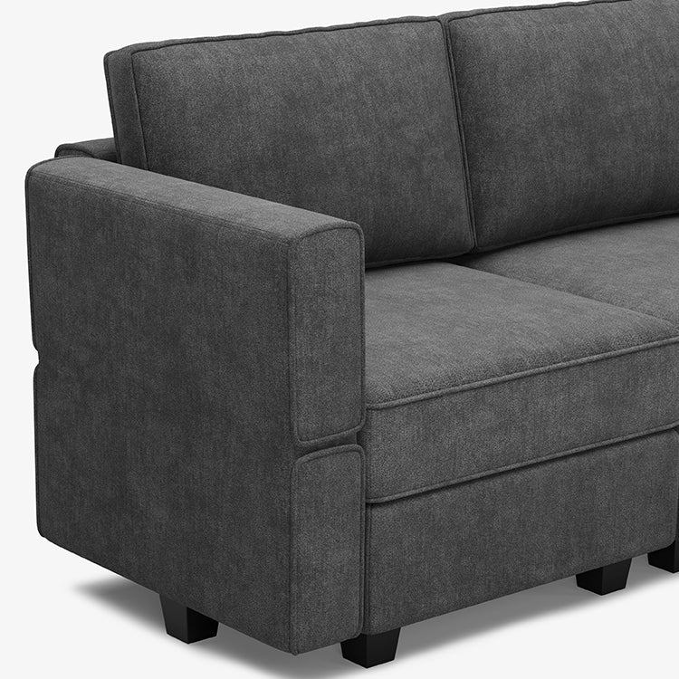 Belffin 14 Seats + 13 Sides  Modular Terry Sofa with Storage Seat and Ottoman