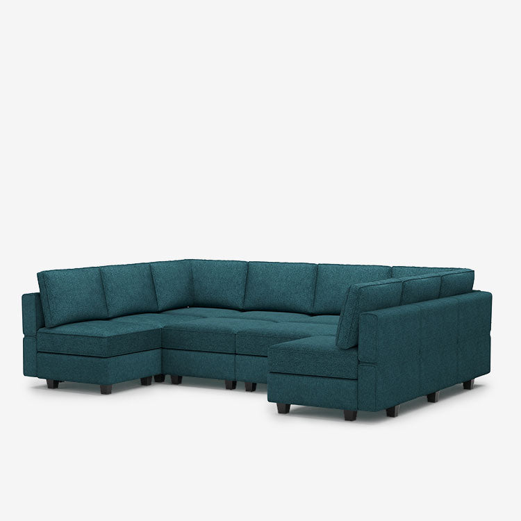 Belffin 10 Seats + 10 Sides  Modular Terry Sofa with Storage Seat