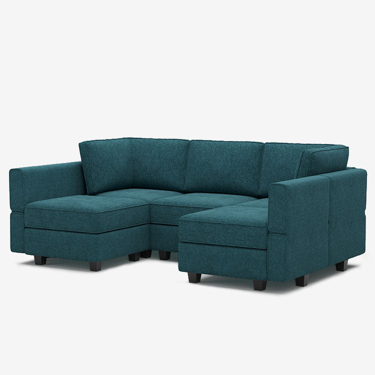 Belffin 5 Seats + 7 Sides  Modular Terry Sofa with Storage Seat