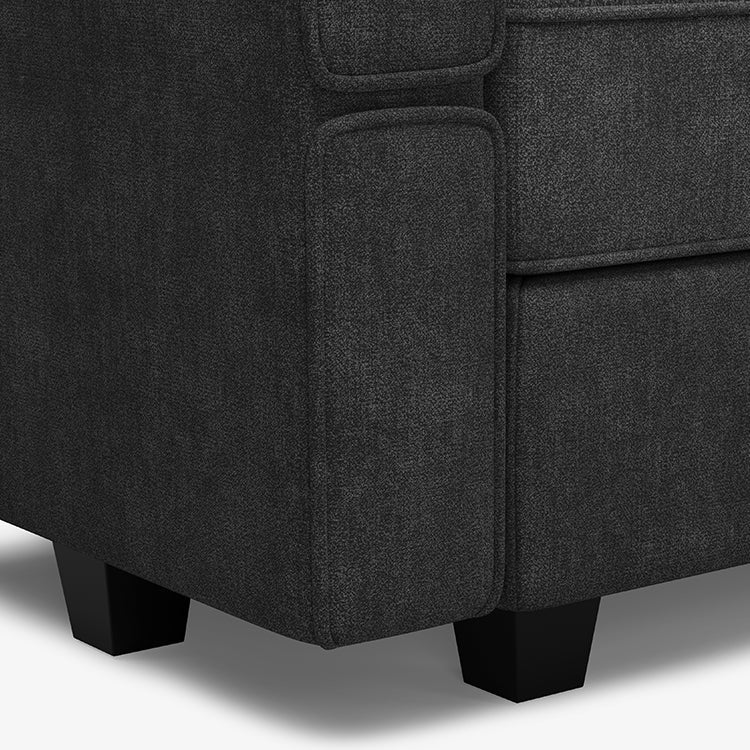 Belffin 14 Seats + 13 Sides Modular Terry Sofa with Storage Seat and Ottoman