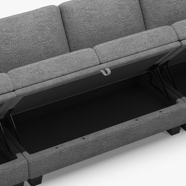 Canapé modulaire 8 places en chenille Belffin